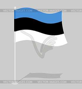 Estonia flag. Official national symbol of Estonian - royalty-free vector clipart