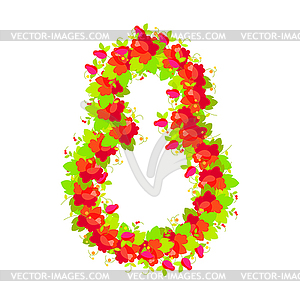 8 March International Womens Day. Holiday symbol. - vector clipart
