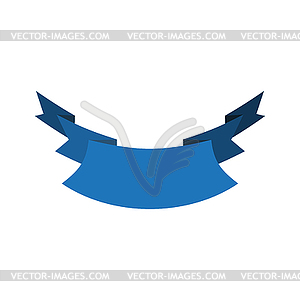 Ribbon template blue. Decorative tape for - vector clip art