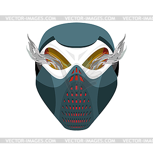 Skull protective mask. Hell defender. Terrible - vector clipart