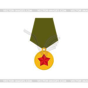 Army Medal . Military reward - vector clip art