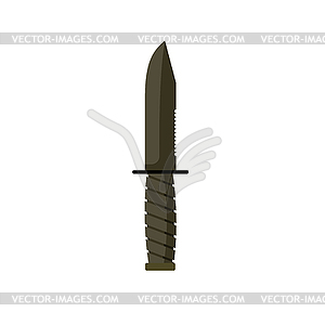 Military knife. Army blade. Soldiers weapon - vector clip art