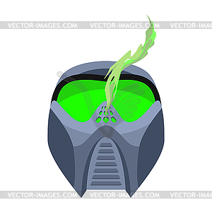 Paintball mask. Protective helmet Scary. Sports - vector clip art