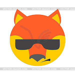 Fox face. Cute she-fox head. element for kids design - vector clip art