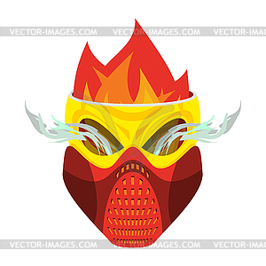 Skull protective mask. Hell defender. Terrible - vector clipart