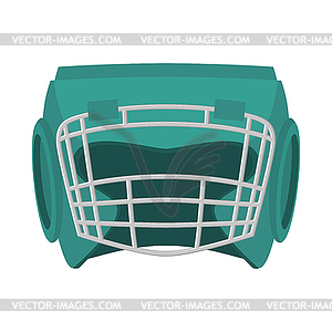 Boxing helmet green. Boxer mask . Spor Accessory fo - vector clip art