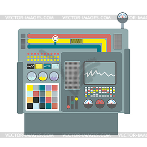 Industrial machinery. Construction equipment - royalty-free vector clipart