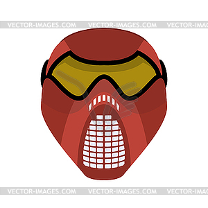 Paintball mask. Protective helmet Scary. Sports - vector image