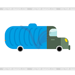 Grbage truck . Trash automobile. Jun - vector clipart