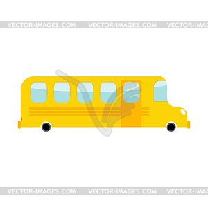 School Bus cartoon style. Transport. Car iso - vector clipart