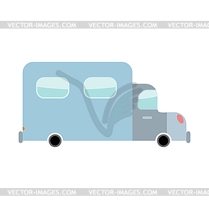 Truck cartoon style. Transport. Lar - vector image