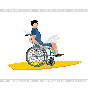 wheelchair race vector