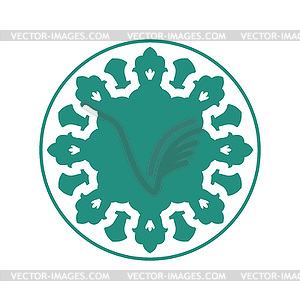 Halal Islamic template symbol. East ornament for - vector clipart / vector image