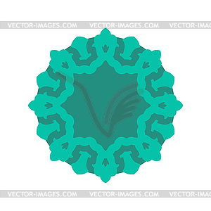 Halal Islamic template symbol. East ornament for - vector image