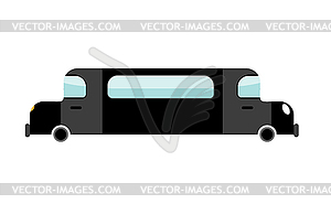 Limousine Black . Transport. Luxury - vector clip art