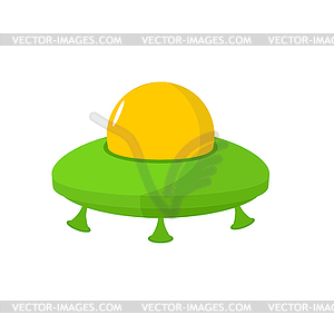 UFO . Flying saucer. Space transport - vector clipart