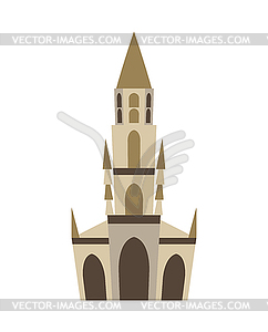 Bern Minster . Historic architecture landmark of - vector image