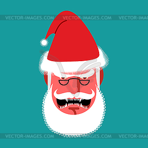Злой Санта-Клауса. Красный с гневом людей. сердитый - изображение в векторе / векторный клипарт