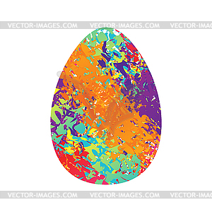 Easter egg. Traditional Easter egg. Color Ea - stock vector clipart