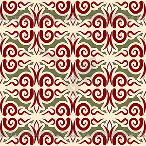 Kazakh pattern. Traditional national background of - vector clipart