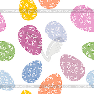 Easter seamless pattern. Easter egg background. - vector image