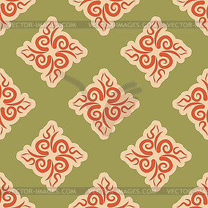 Uzbek pattern. Traditional national pattern of - stock vector clipart