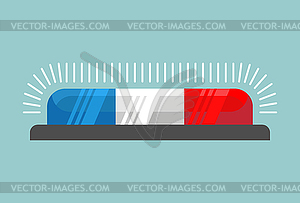 Police Siren. Identification light sign for police - vector image