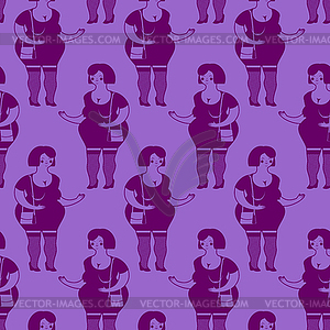 Prostitutes seamless pattern. Whore texture. - vector clipart