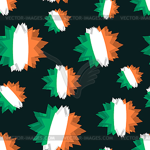 Star flag of Ireland seamless pattern. Background o - royalty-free vector clipart