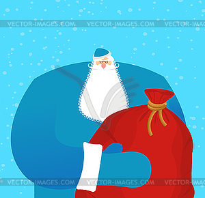 Father frost Russian Santa Claus. Great - vector image