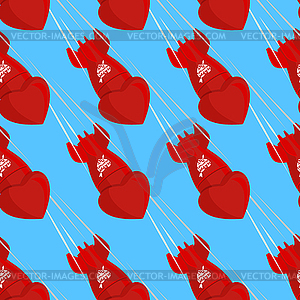 Ballistic missiles love. Shells fall down of sky. - stock vector clipart