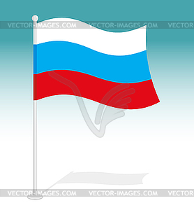 Flag of Russia. Official national character of - vector clip art