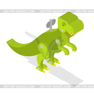 Toy dinosaur. Tyrannosaurus Rex isometrics. - stock vector clipart