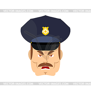 angry police officer