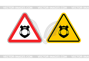 Stop police. Warning sign cop. Police badge. - vector clip art