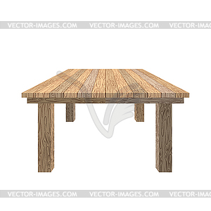 Wooden table. Tabletop wood texture. Old desk - vector clipart