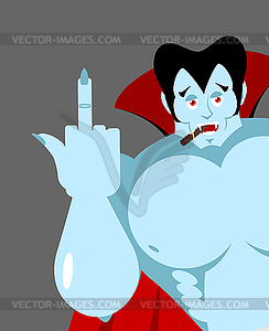 Bully bad Dracula reveals to fuck. Vampire with - vector clipart / vector image