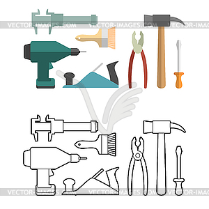 woodshop tools clipart