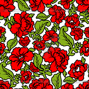 Russian traditional floral pattern. National - vector image