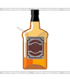 Whiskey Bottle . Drink Scotch. tequila - vector clipart