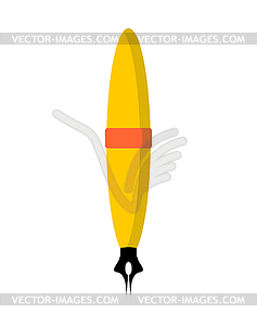 Fountain pen . Write old writing utensils. Retro - stock vector clipart