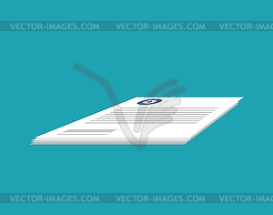 Documents . Stack of paper forms. Business - vector clipart