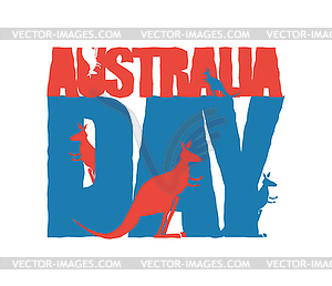 Australia Day. Traditional Australian patriotic - vector clipart