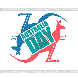 Australia Day. Traditional Australian patriotic - vector clipart / vector image