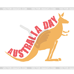 Australia Day. Traditional Australian patriotic - vector image