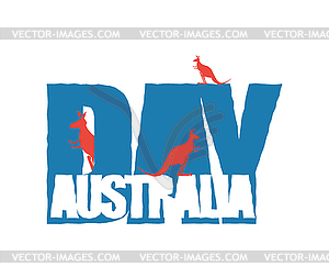 Australia Day. Traditional Australian patriotic - vector clipart