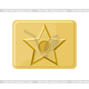 Soviet army Buckle with star. Belt Russian - vector clipart / vector image