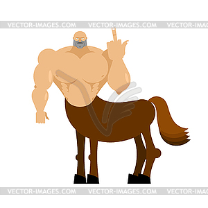 Centaur fairytale creature. Man horse . Fantastic - vector clip art