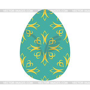 Easter egg . Traditional decoration food for - vector image