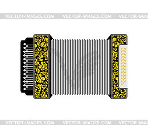 Accordion . Russian National Folk Musical - vector clipart